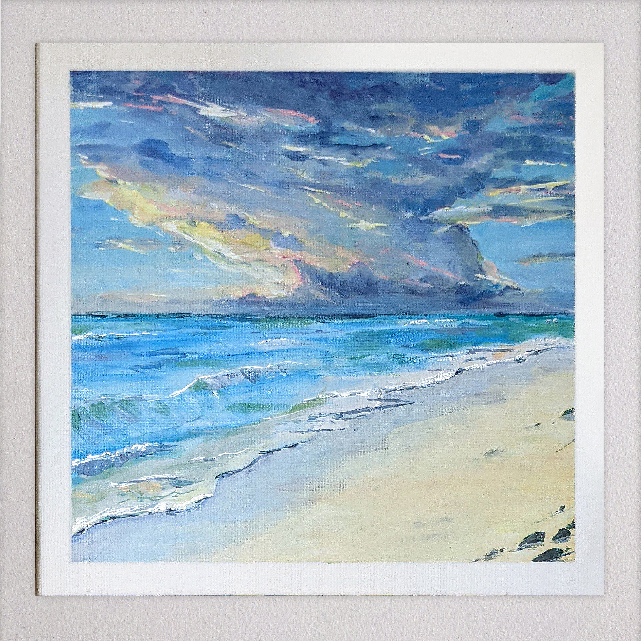 Beach Dream — gouache original by Laura Riondet