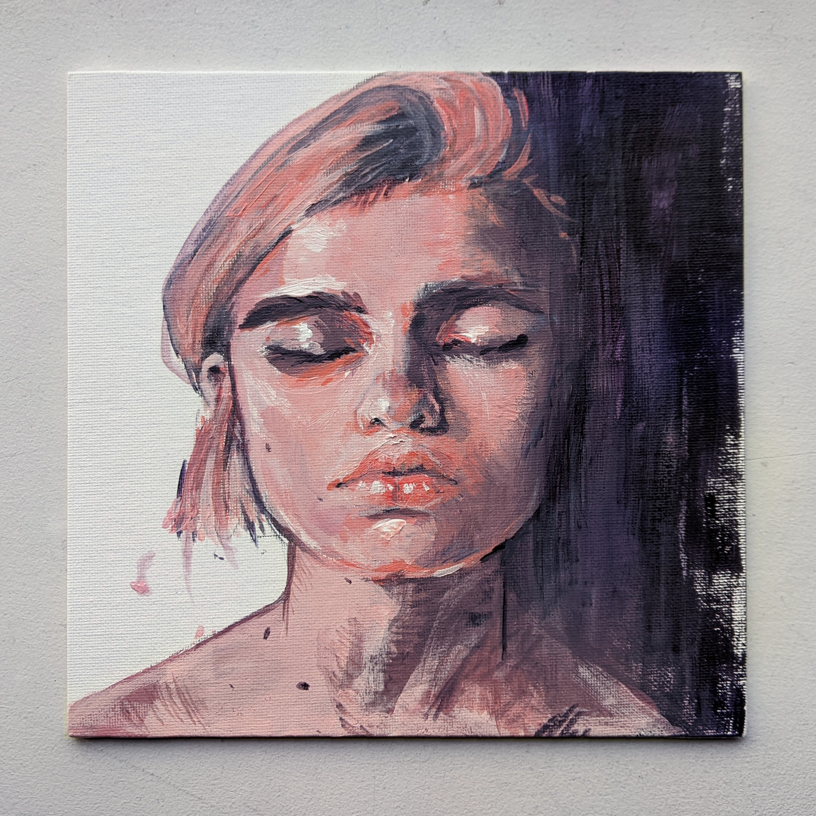 Breathe — gouache original by Laura Riondet